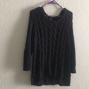 H&M high low knit sweater